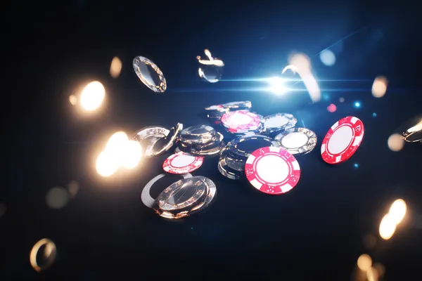 A woman smiling while playing online games on her laptop, surrounded by neon casino elements, showcasing BINGOMAX’s diverse game collection.